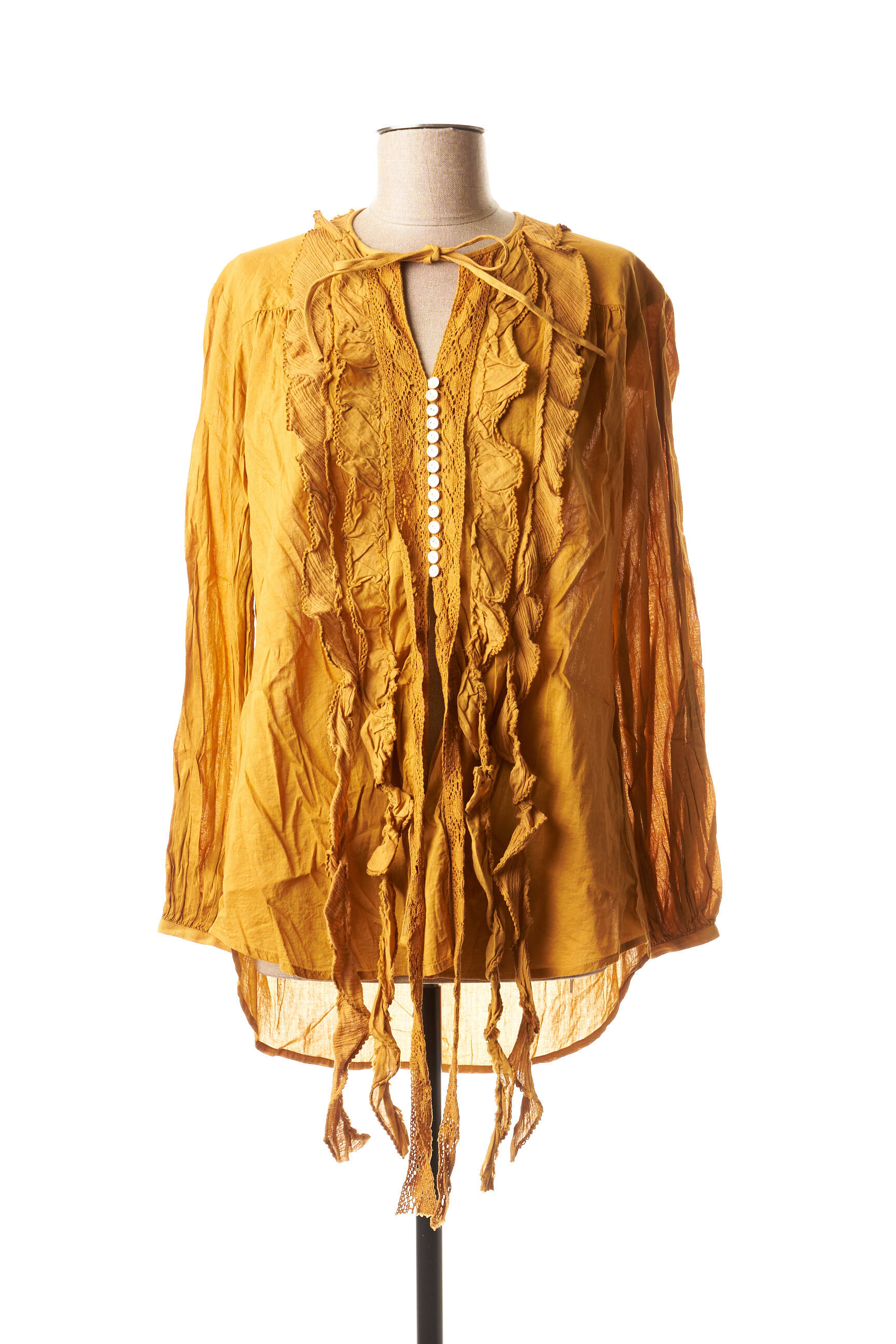 Guru Tuniquemanchelongue Femme couleur orange
