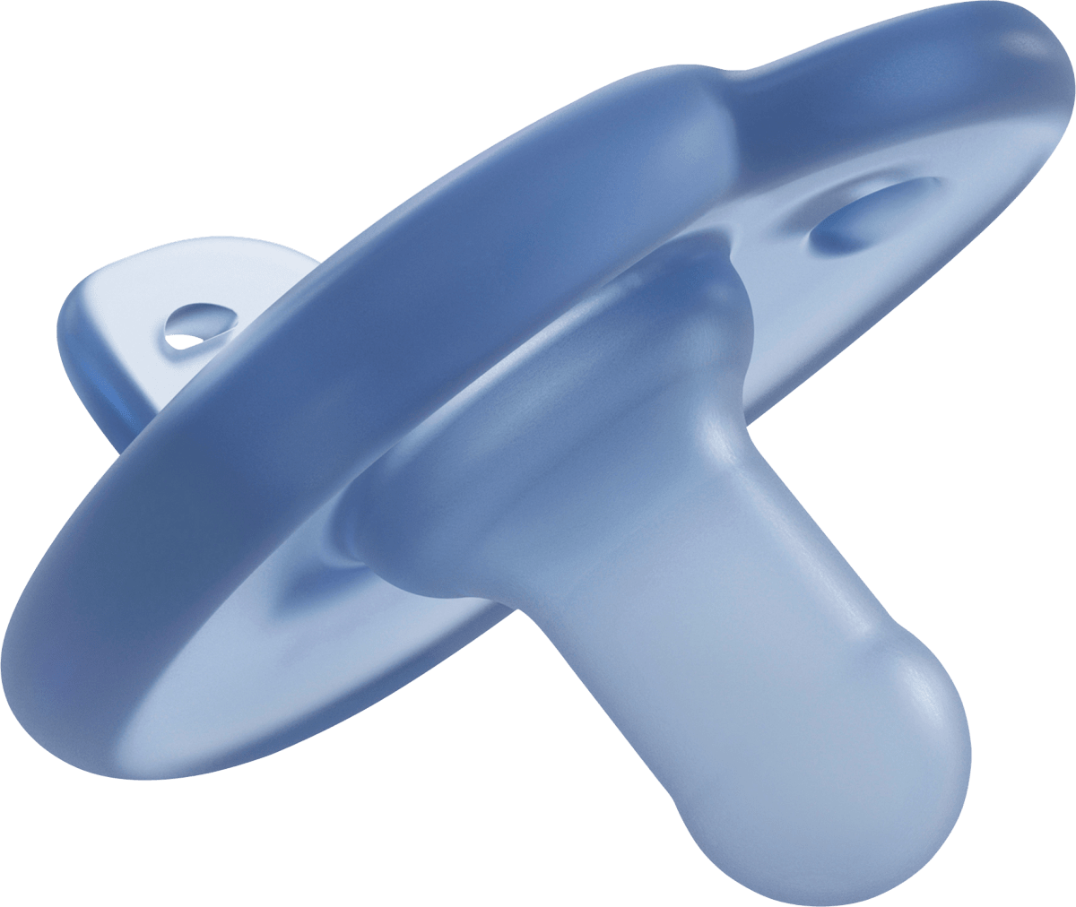 Schnuller Soothie Silikon, blau, 0-6 Monate, 2 St