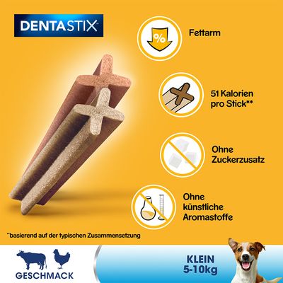 Zahnpflege Snack: Pedigree Dentastix für kleine Hunde (5-10 kg)