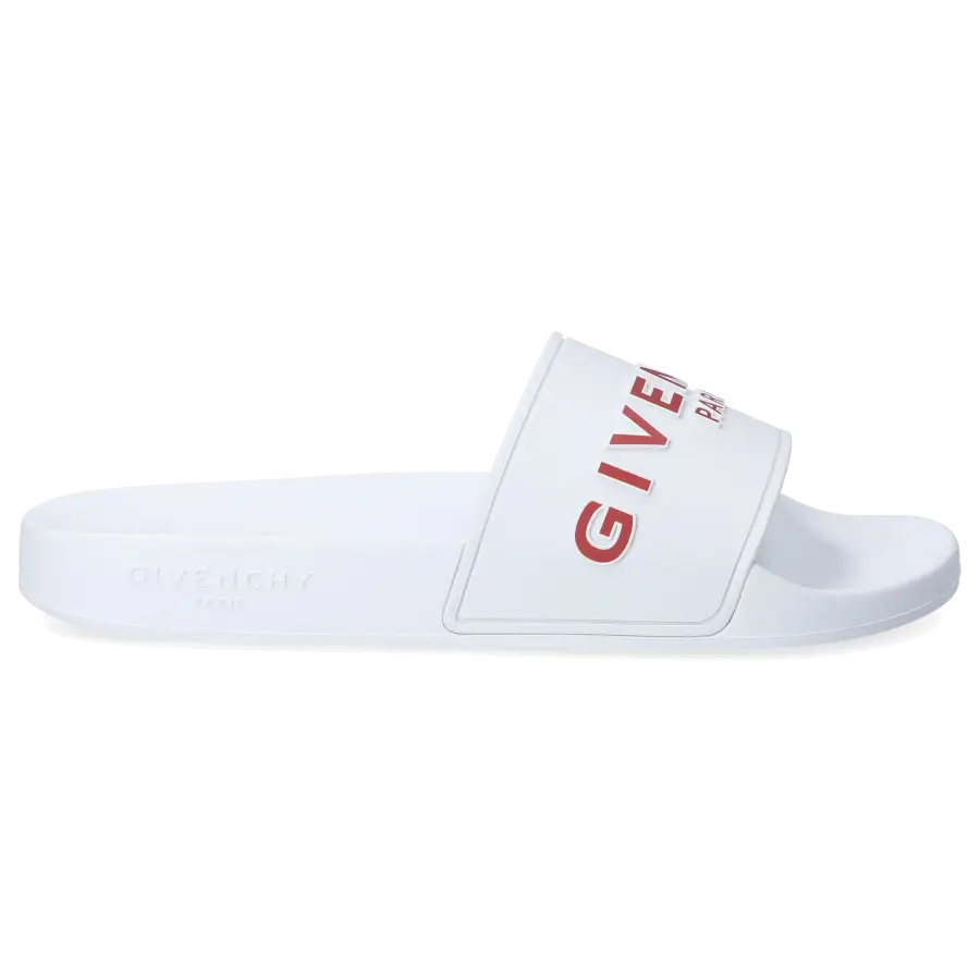 Givenchy - Badeschuhe PARIS Gummi - weiß
