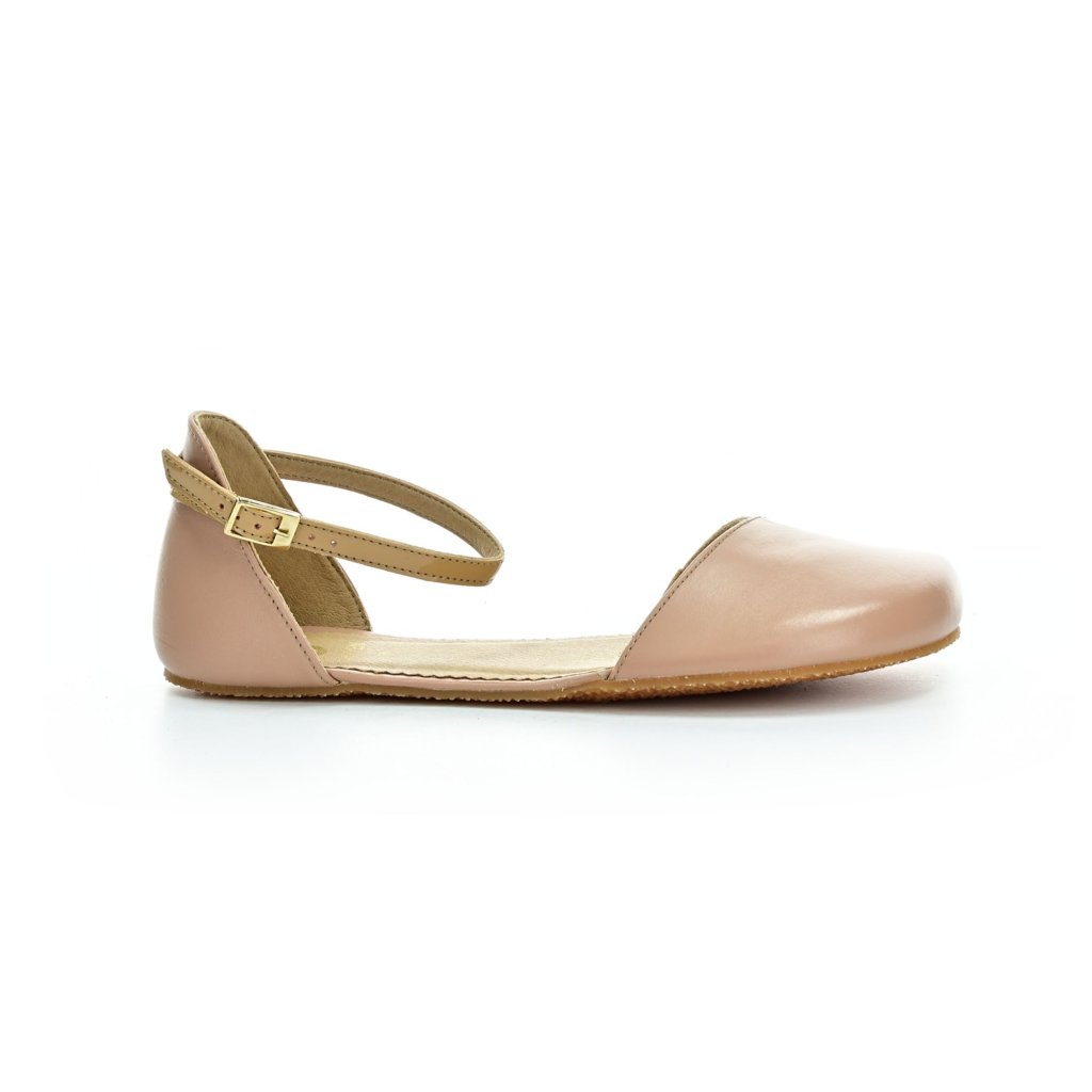 Shapen Poppy II Beige Barfuß-Ballerinas