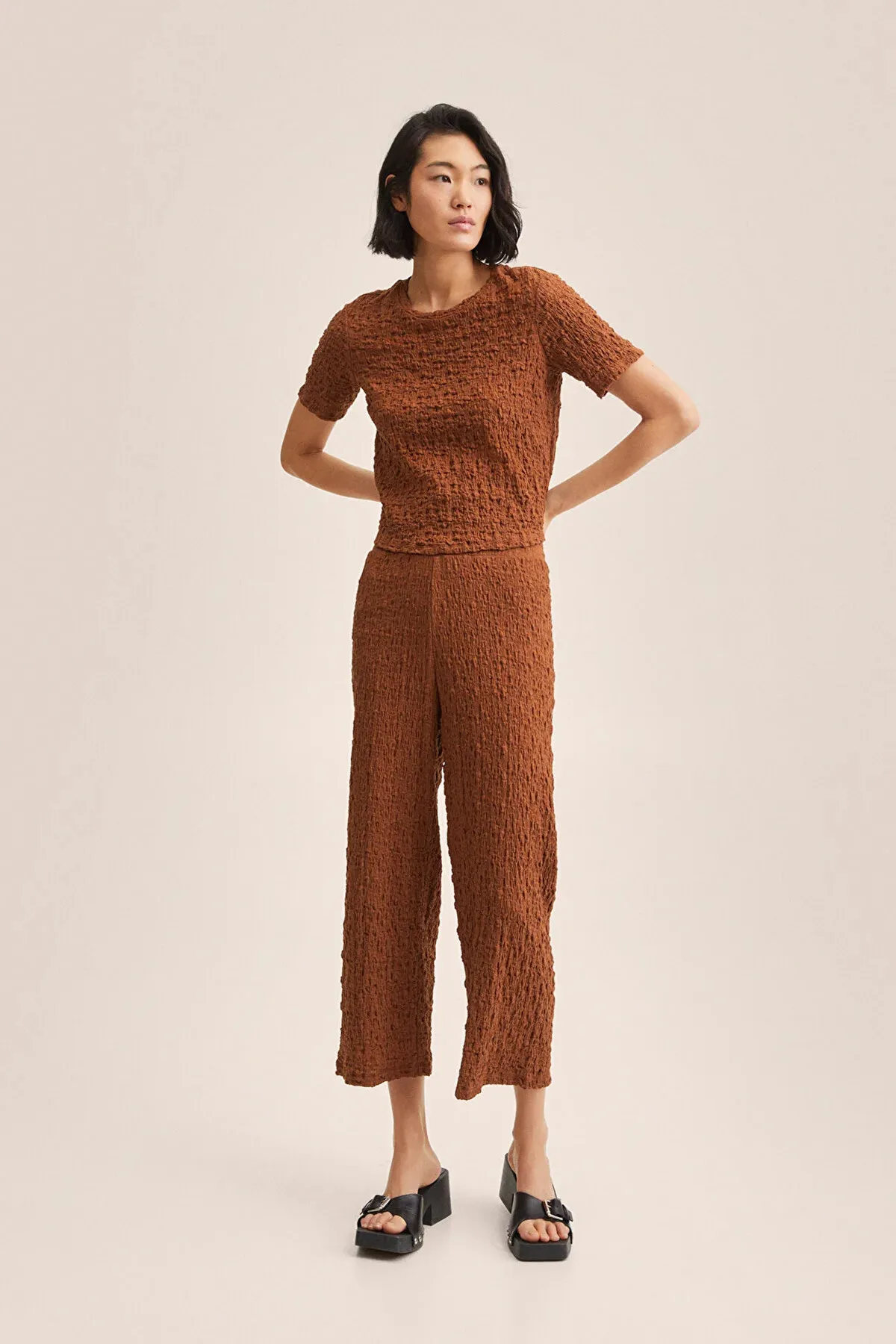 MANGO  Braune Damenhose 27047739