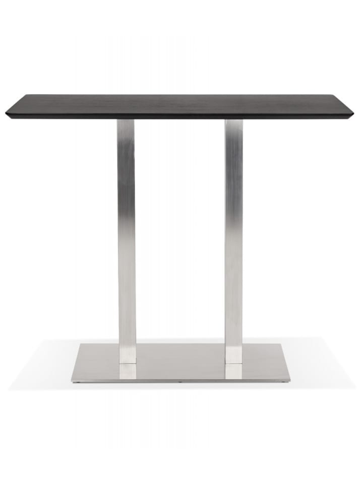 KADIMA DESIGN Hochtisch MAMBO BAR Schwarz Holz Metall | Modern Elegant in Schwarz günstig kaufen