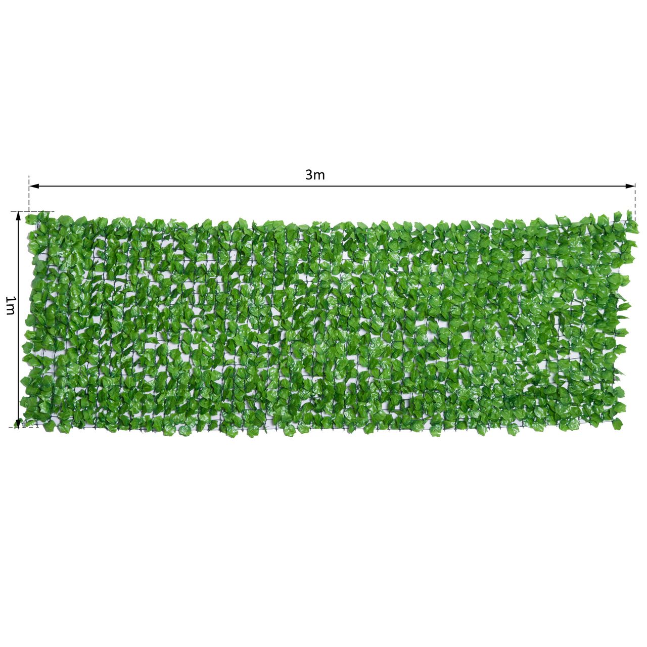 Outsunny Künstliche Hecke, Hellgrün 300 x 100 cm