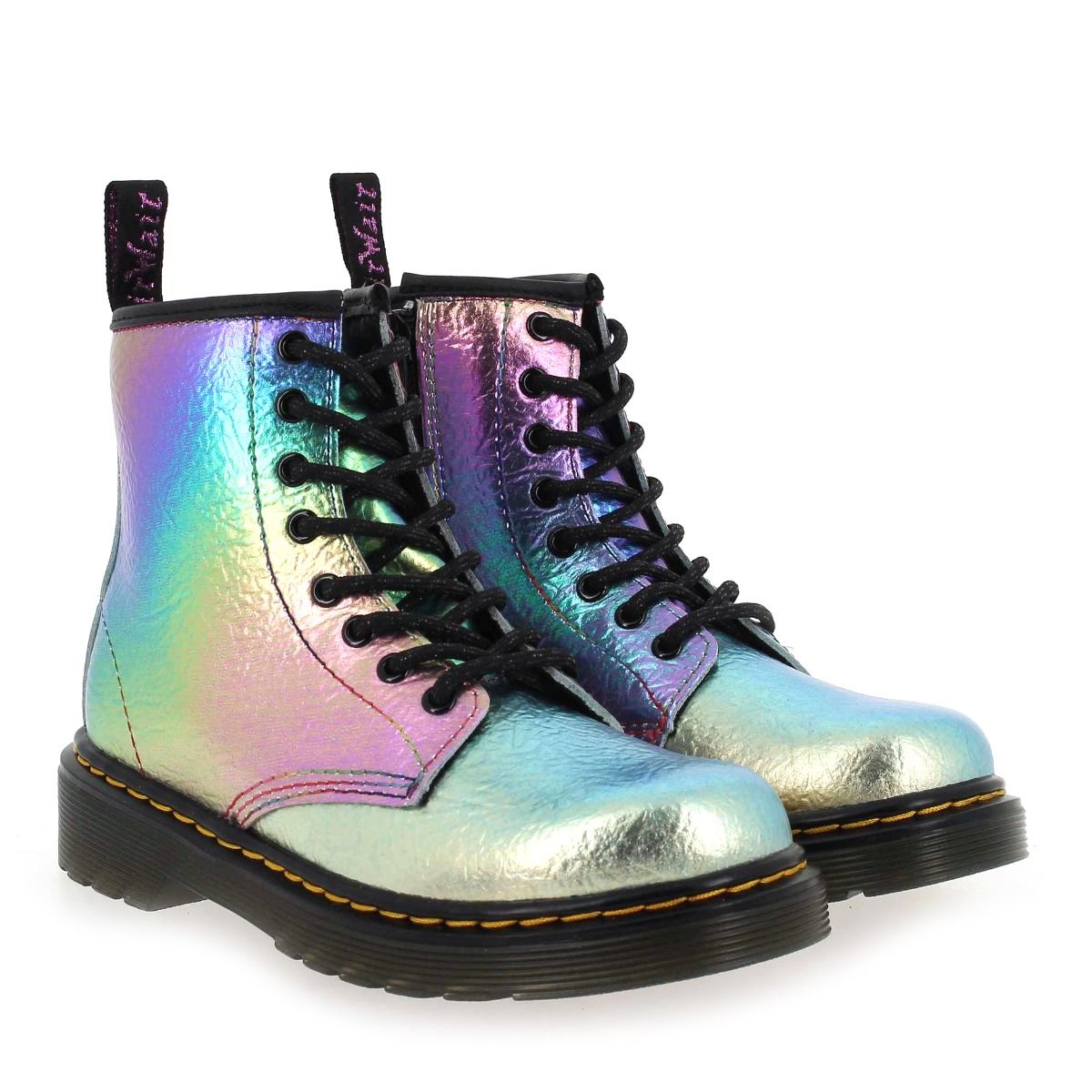 Dr Martens  1460 J MULTI RAINBOW - Multicolore Argent