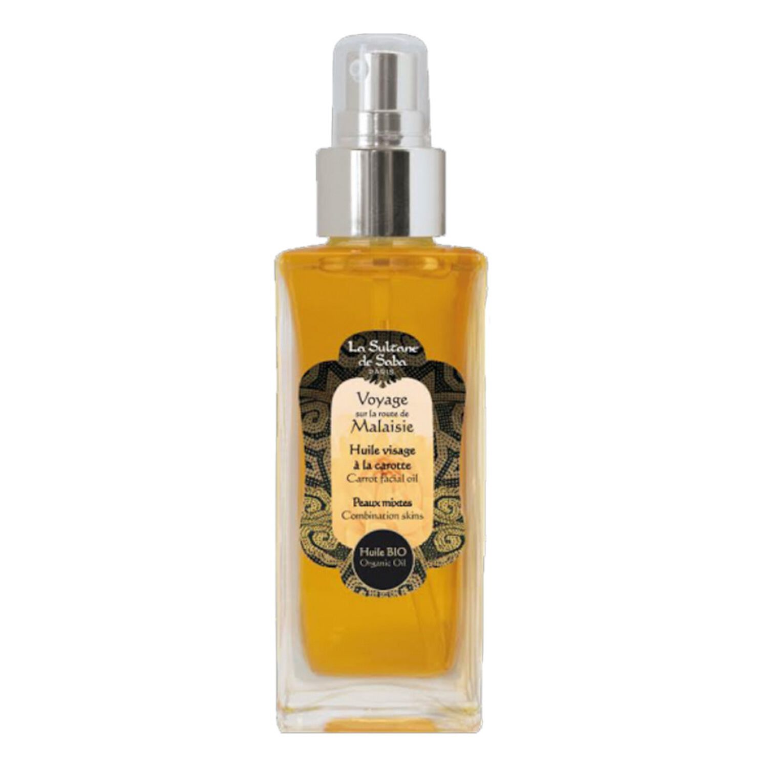 La Sultane de Saba Voyage Sur la Route de Malaisie Huile Visage à la Carotte 50 ml