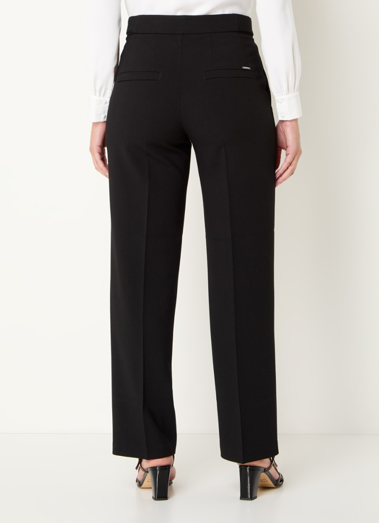 Rosner Mara high waist straight fit trousers with side pockets