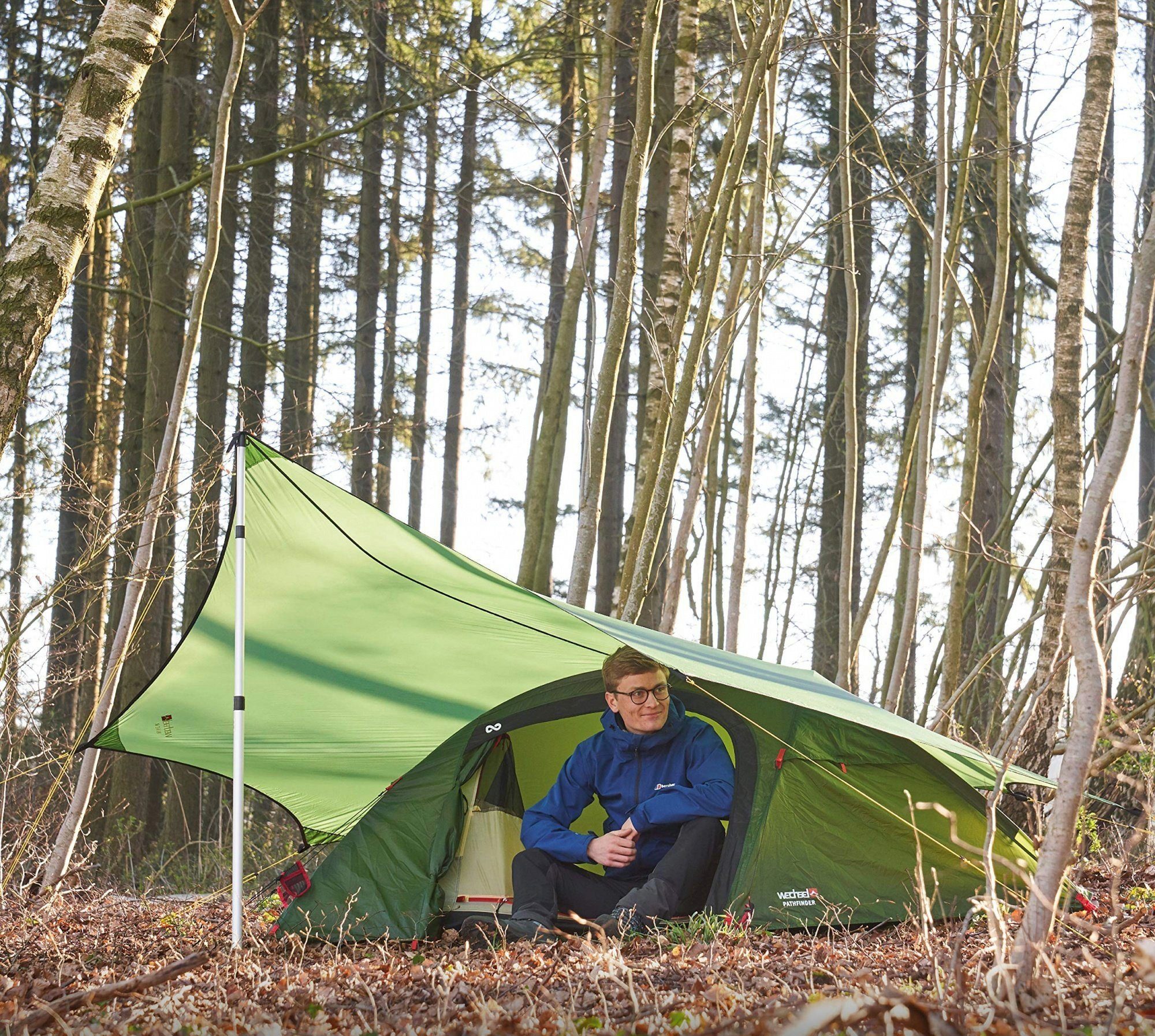 Wechsel Tents Tarp-Zelt Wing M - Camping Zeltdach, Personen: 4, Wetterschutz für Zelt, Hängematte, Garten, Grün
