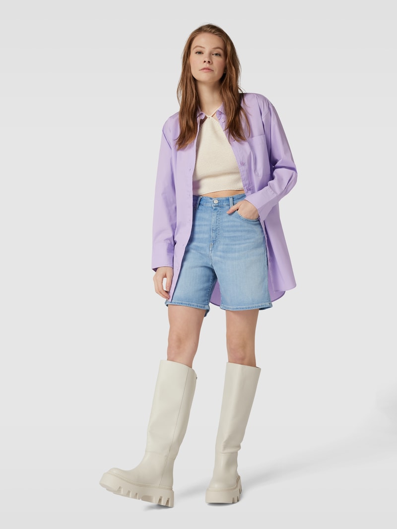 Jeansshorts aus reiner Baumwolle Modell 'SHIRBEY' in hellblau