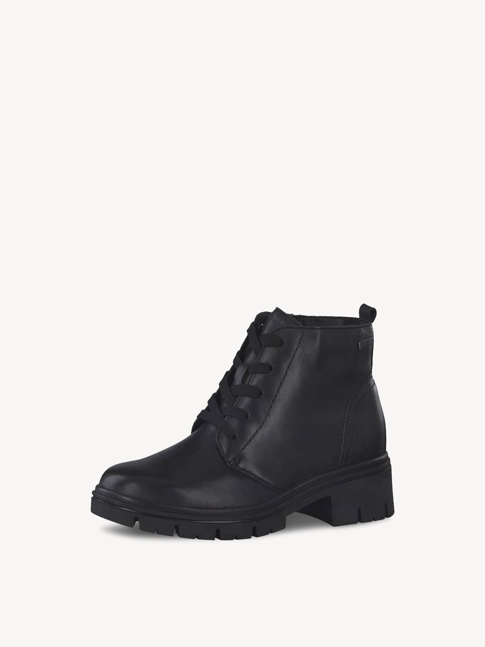 Bottine en cuir - noir