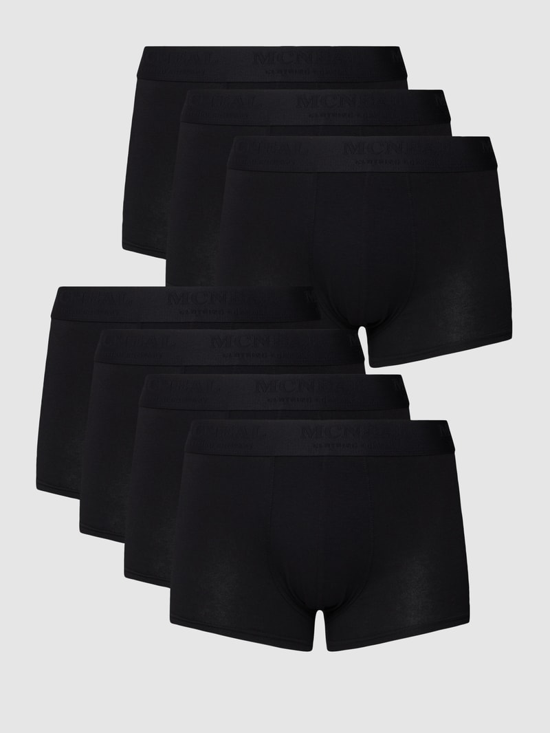 Trunks mit Logo-Bund im 7er-Pack in schwarz