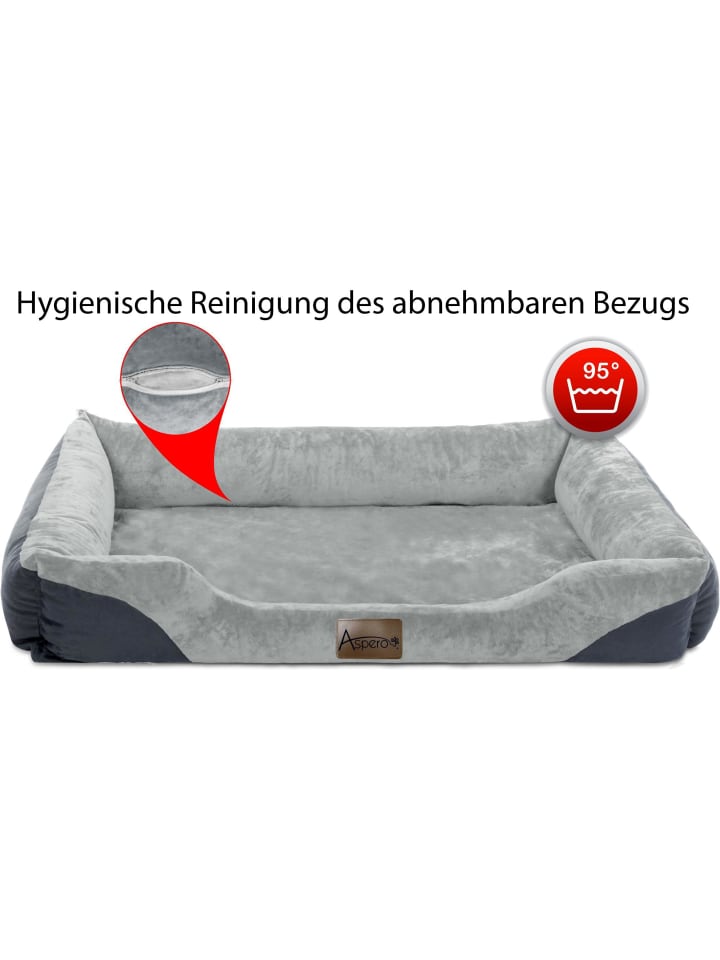 Aspero Hundebett Hanko in Grau günstig kaufen