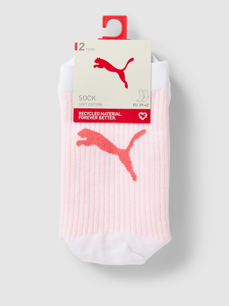 Socken mit Label-Details im 2er-Pack Modell 'Classic Sock' in rosé