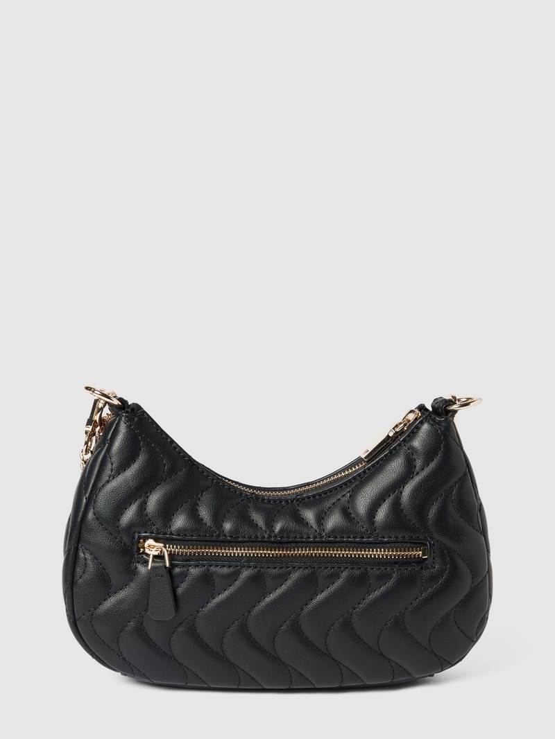 Handtasche mit Steppnähten Modell 'ECO' in schwarz