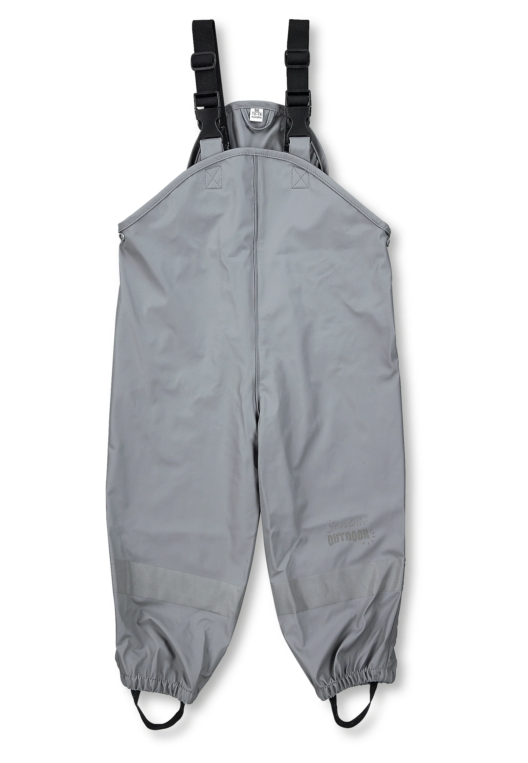 Regenträgerhose ungefüttert mit Reflektoren, uni