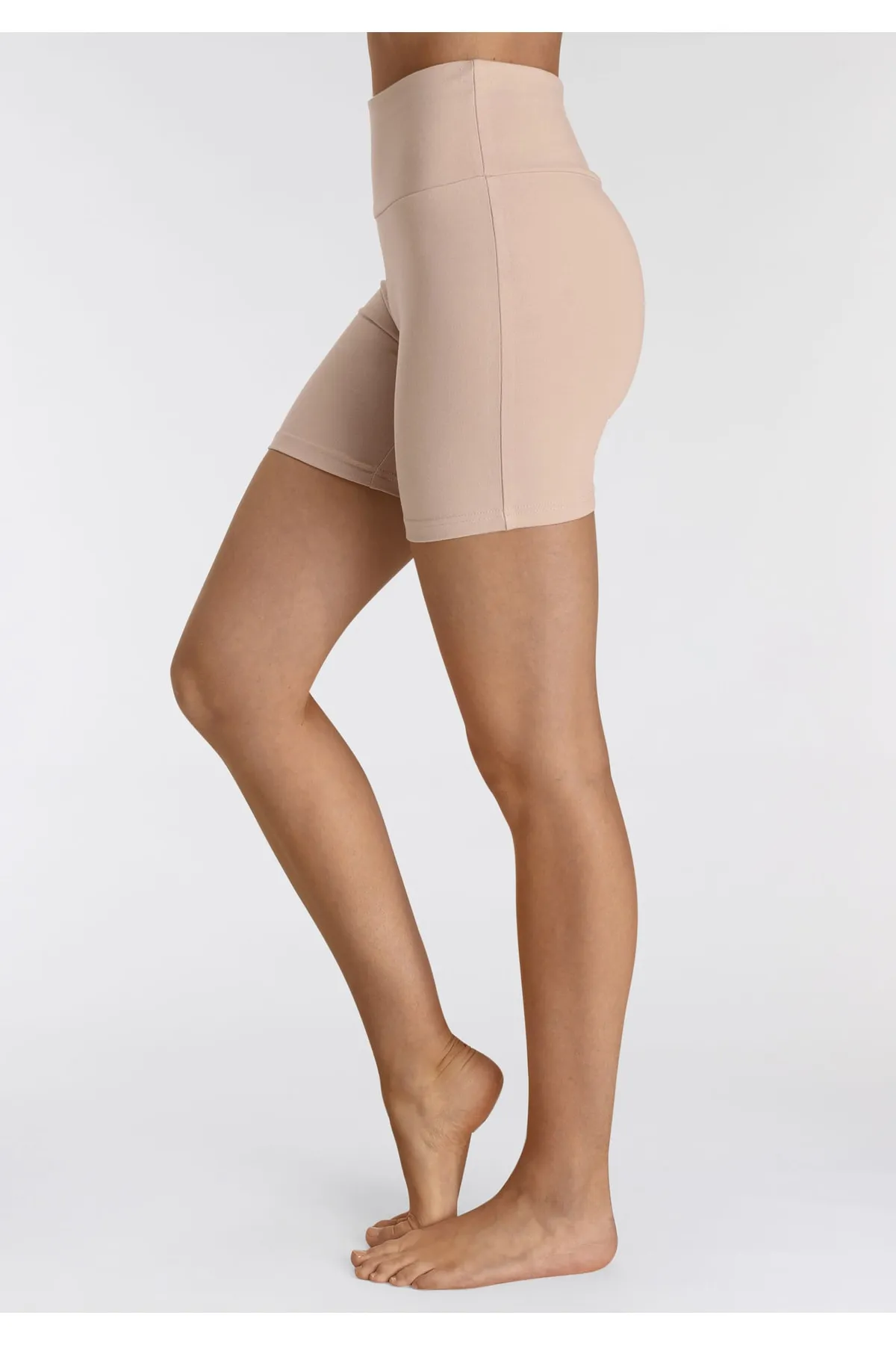 LASCANA  Shorts - Beige - Mittlerer Bund