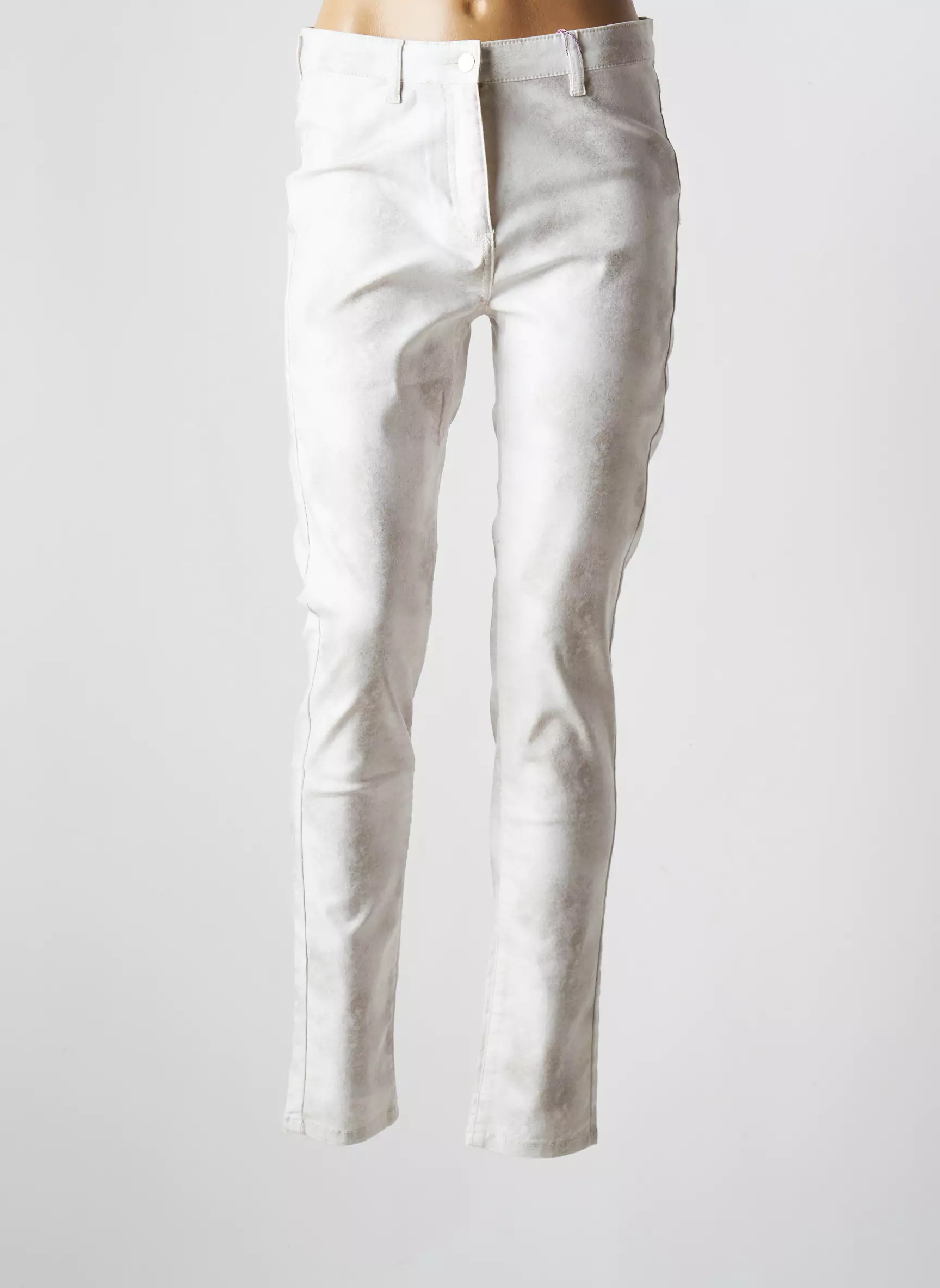 Julie Guerlande Pantalons Slim Femme couleur blanc