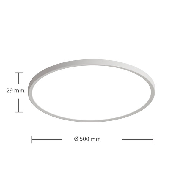 Smarte LED-Deckenleuchte Amela white+ambiance, Ø 50 cm