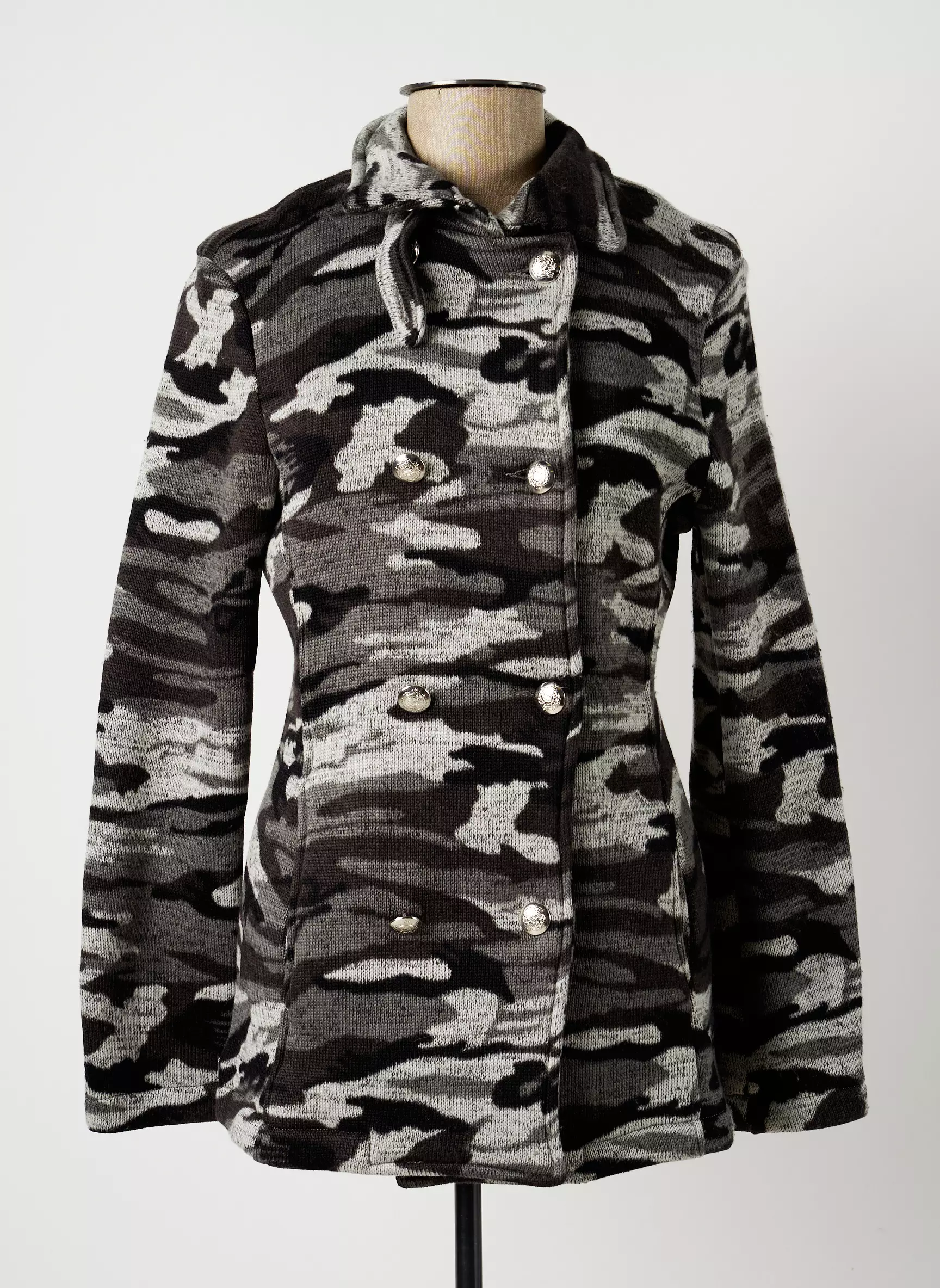 Met Vestecasual Femme couleur gris
