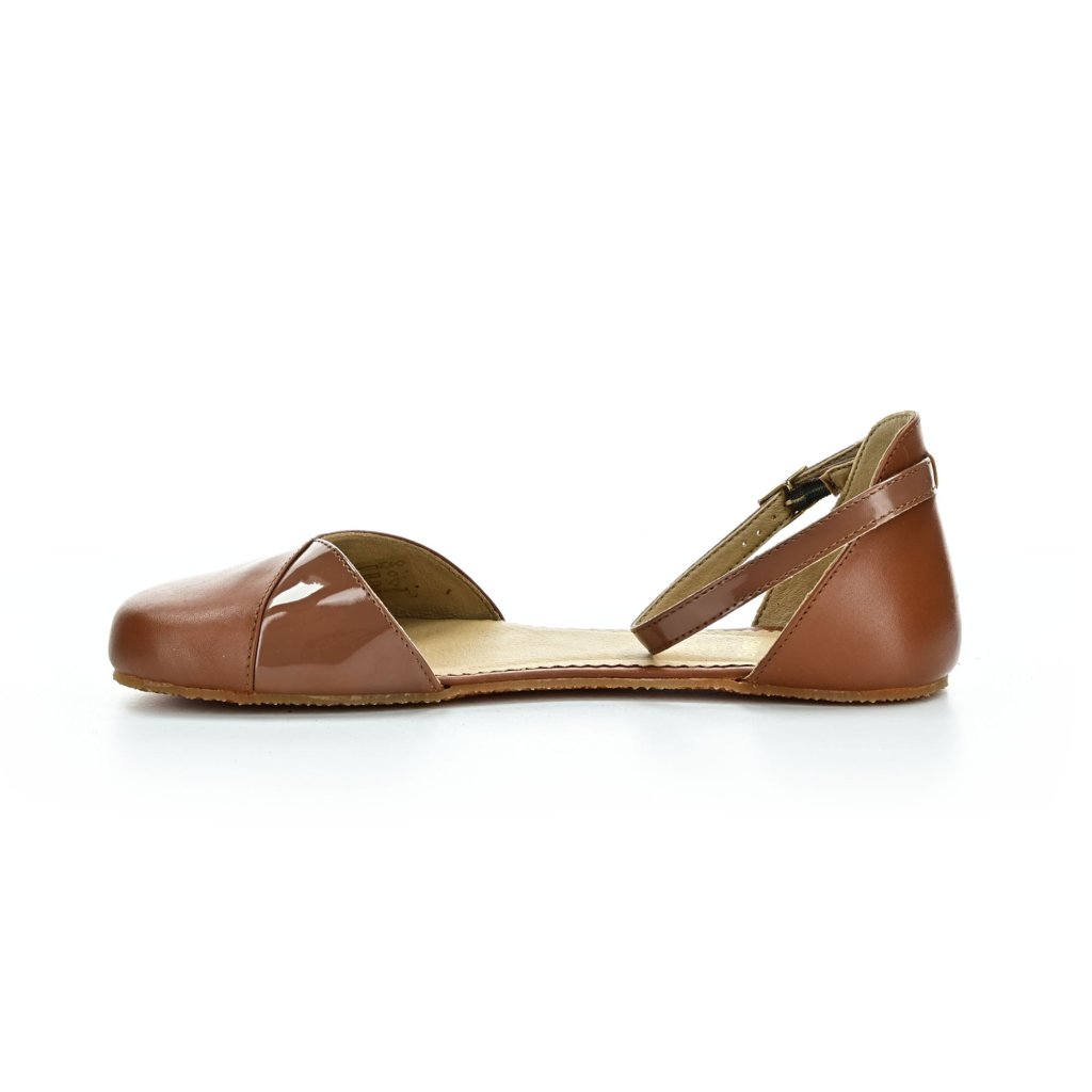 Shapen Poppy II Cognac Barfuß-Ballerinas