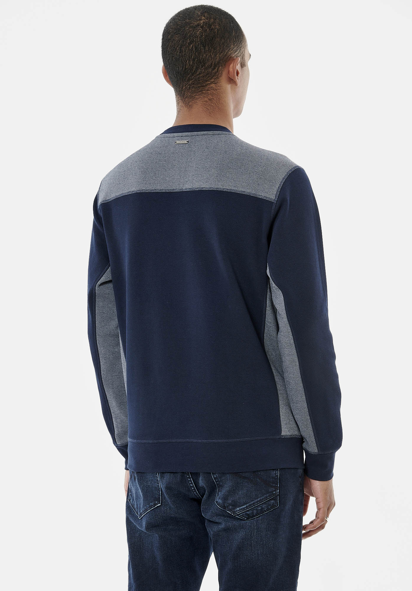 VOLA   Sweat bleu marine homme