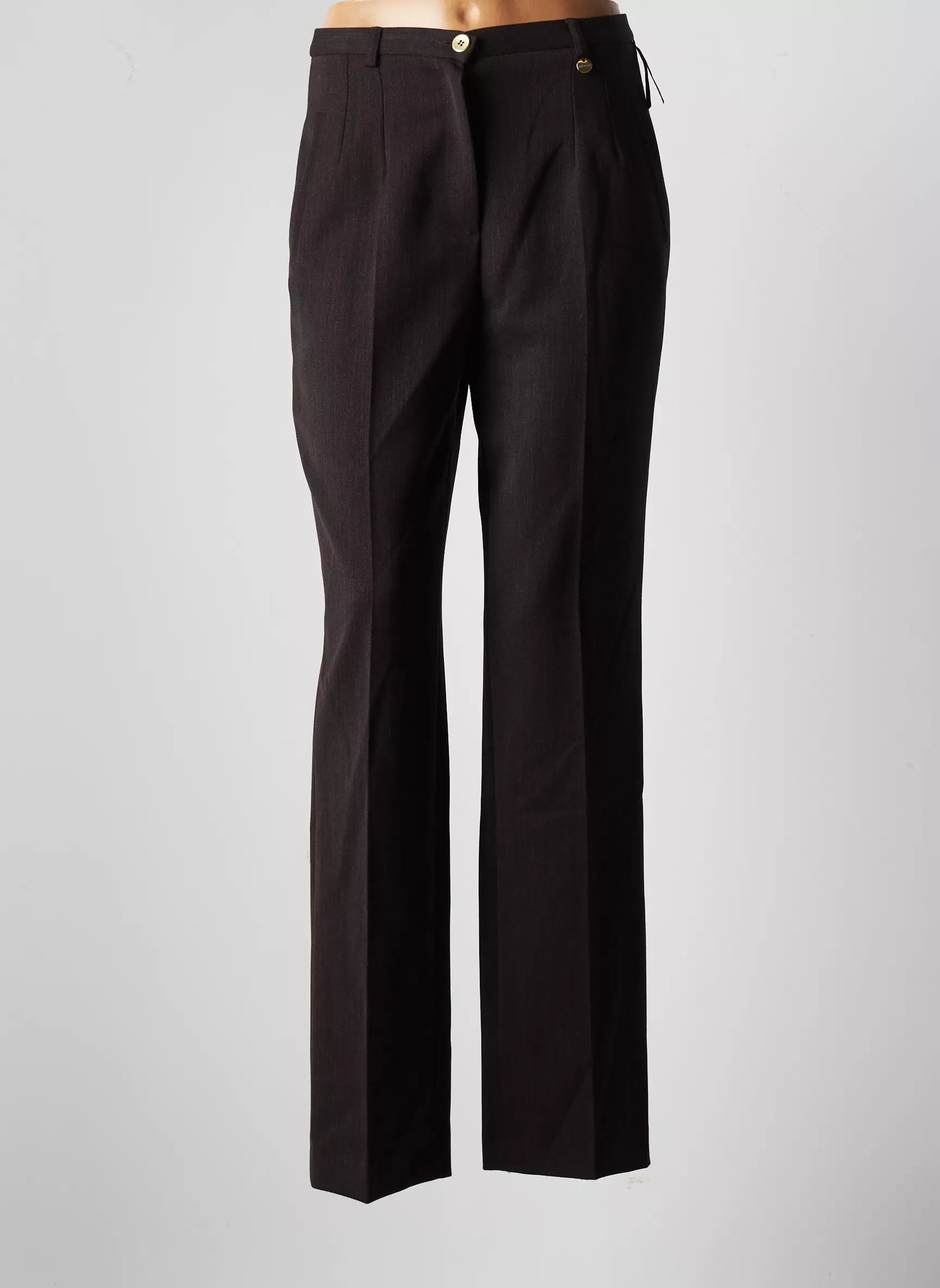 Bruno Saint Hilaire Pantalons Slim Femme couleur marron