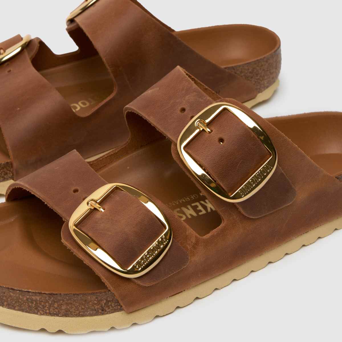 BIRKENSTOCK Arizona nagy csatos szandál konyakszínben