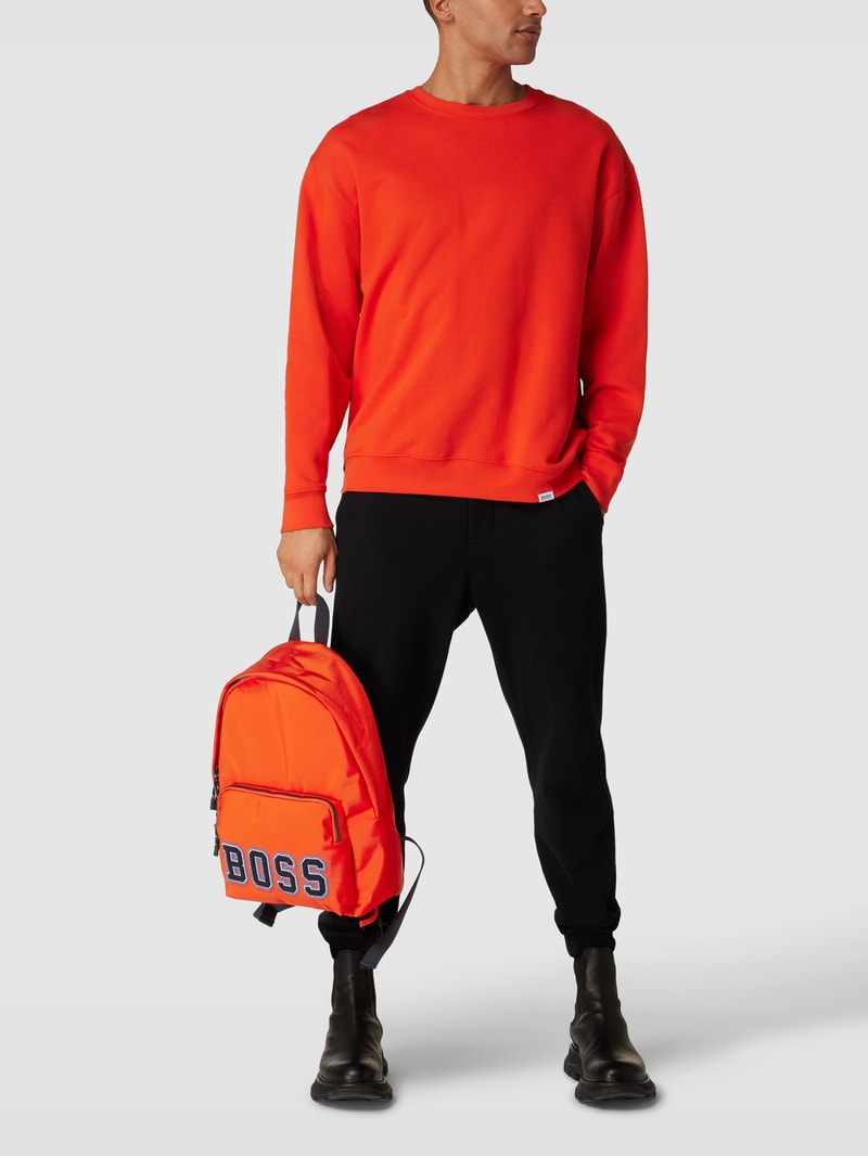Rucksack mit Label-Applikation Modell 'Catch 2.0' in orange