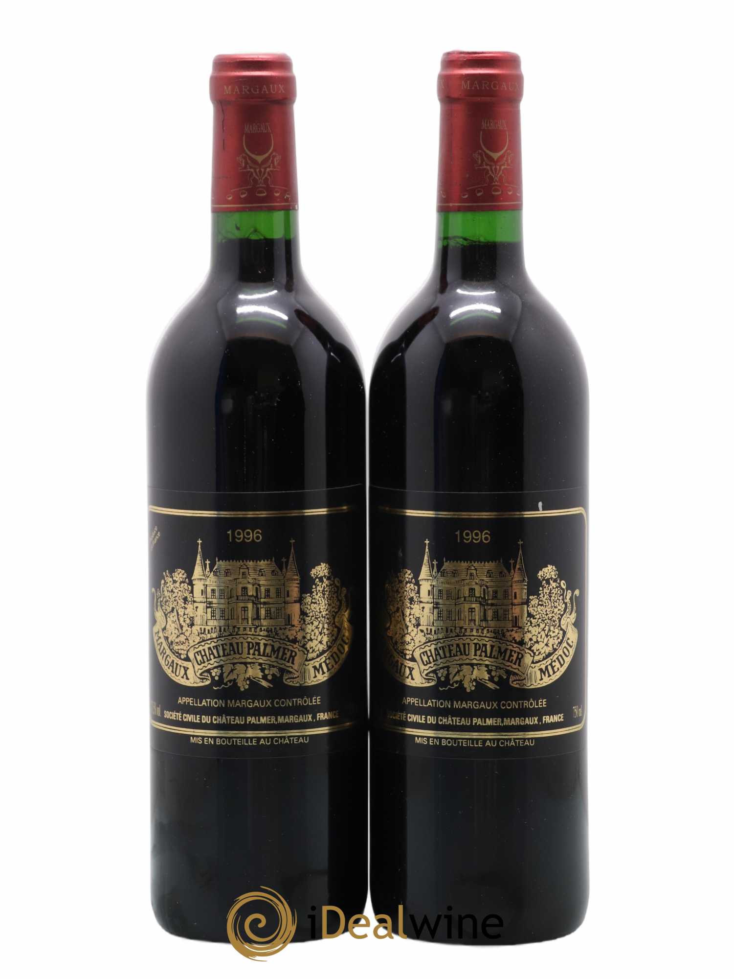 Château Palmer 3ème Grand Cru Classé  1996 - Lot de 2 Bouteilles