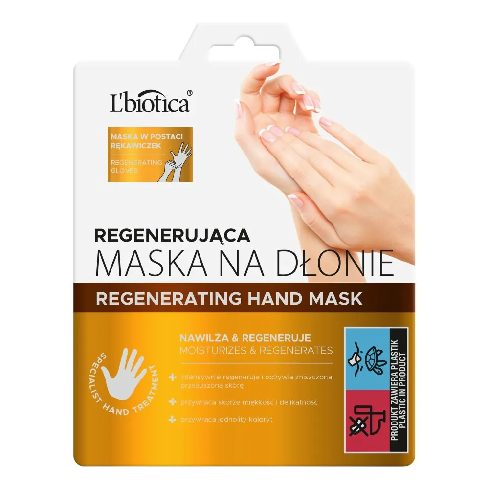 L'biotica håndmaske i form af imprægnerede handsker (masker)
