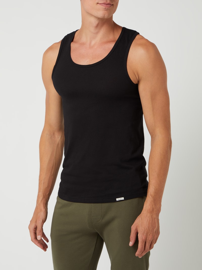 Tanktop im 2er-Pack Modell 'Bradley' in schwarz