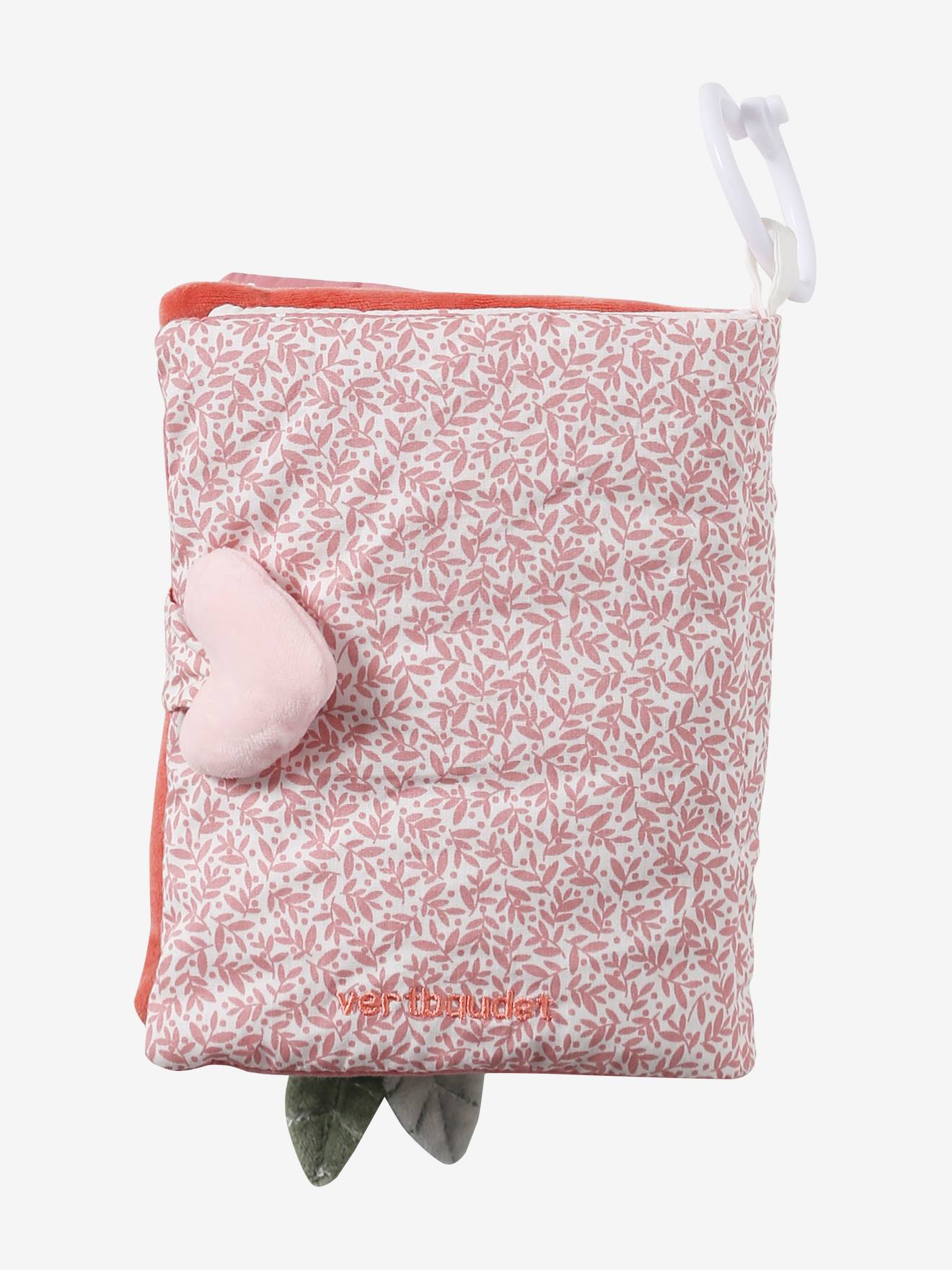Vertbaudet Baby Activity-Buch ROSA WELT - weiß