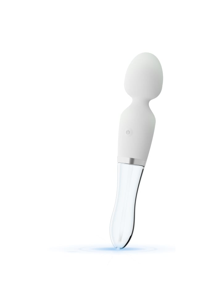 Liaison Massagestab Wand LED Vibrator in weiß günstig kaufen 21,5 cm