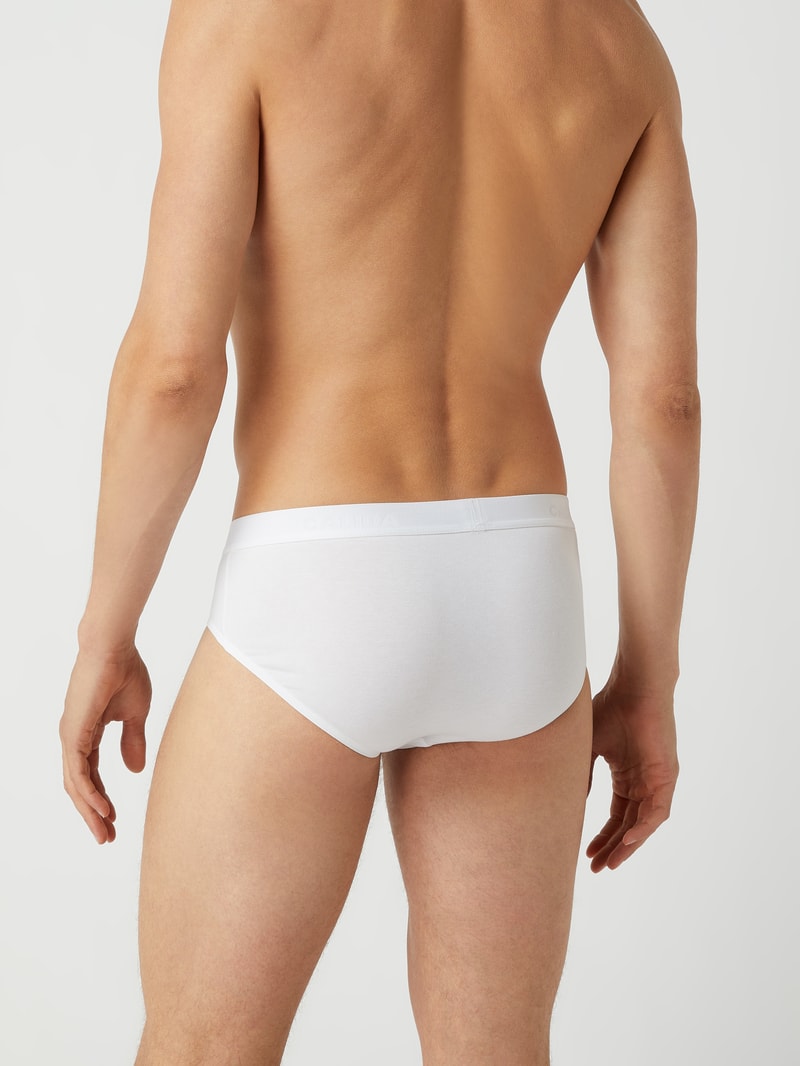 Slip aus Single Jersey im 3er-Pack Modell 'Natural Benefit' in weiß