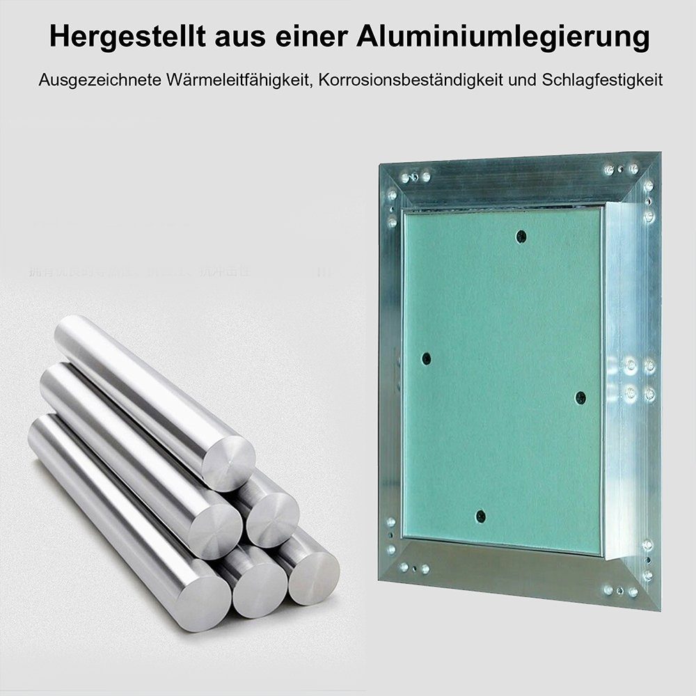 Mucola Revisionsklappe Wartungsklappe Revisionsklappe Alu Wartungstür, verschiedene Größen (Stück, 1-St), Feuchtraumgeeignet - Witterungsbeständig