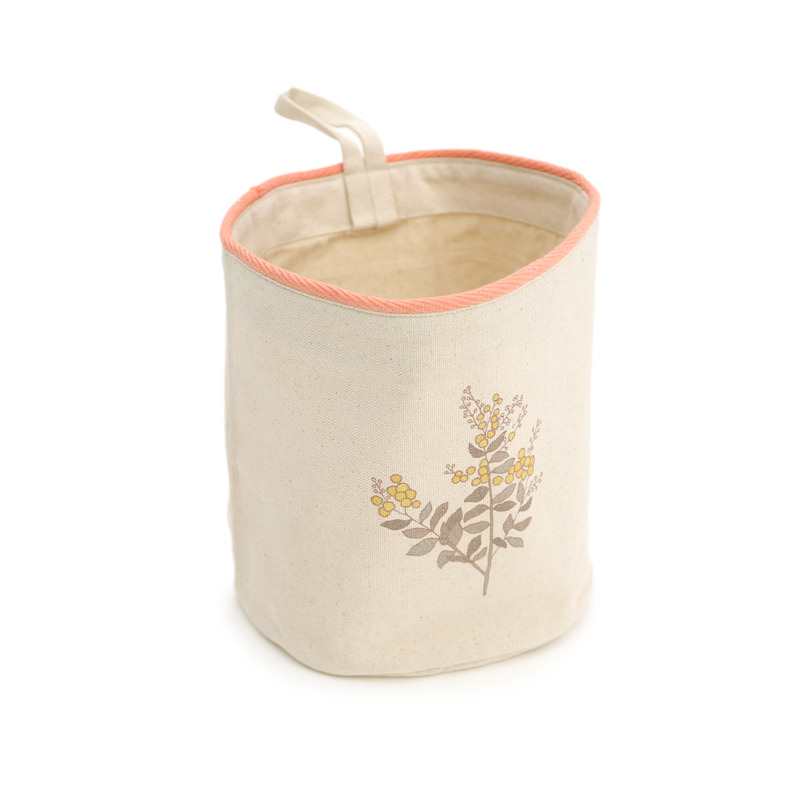 Set 2 paniers de rangement 20x20cm FLORA