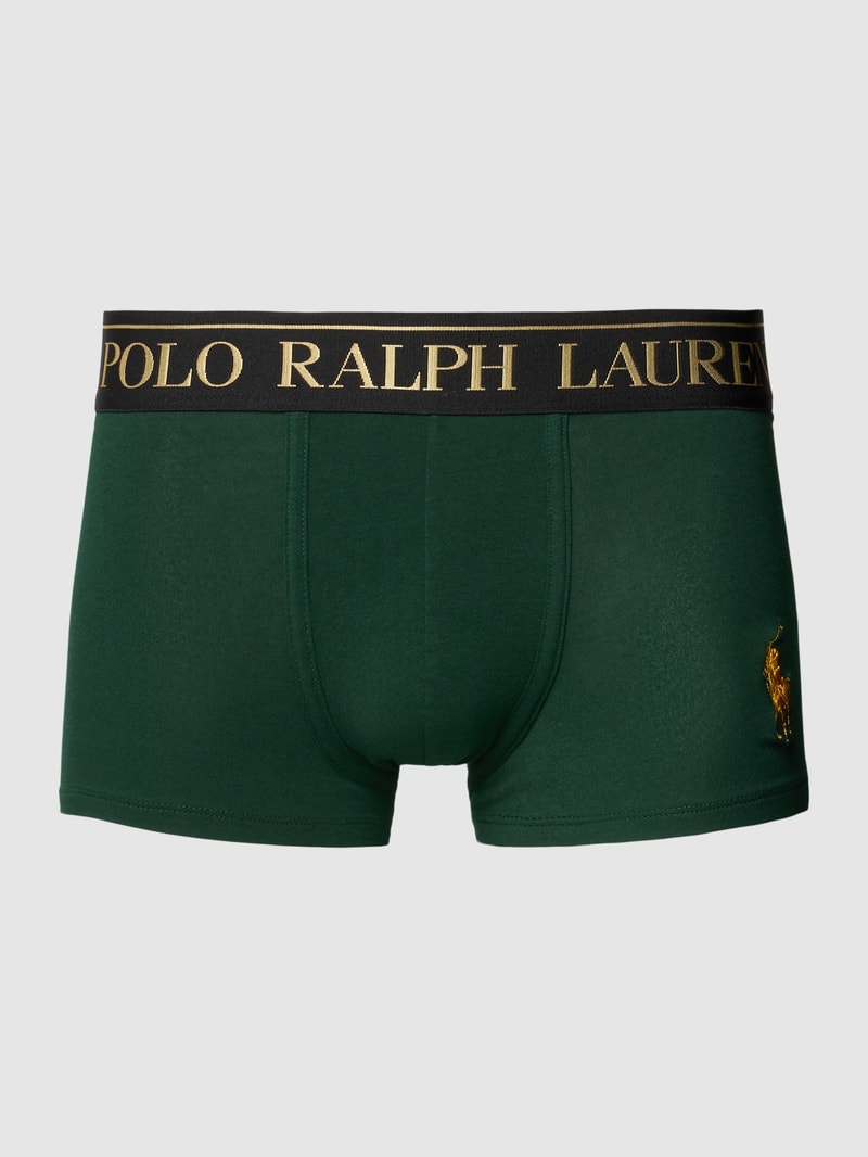 Trunks mit Label-Stitching in grün