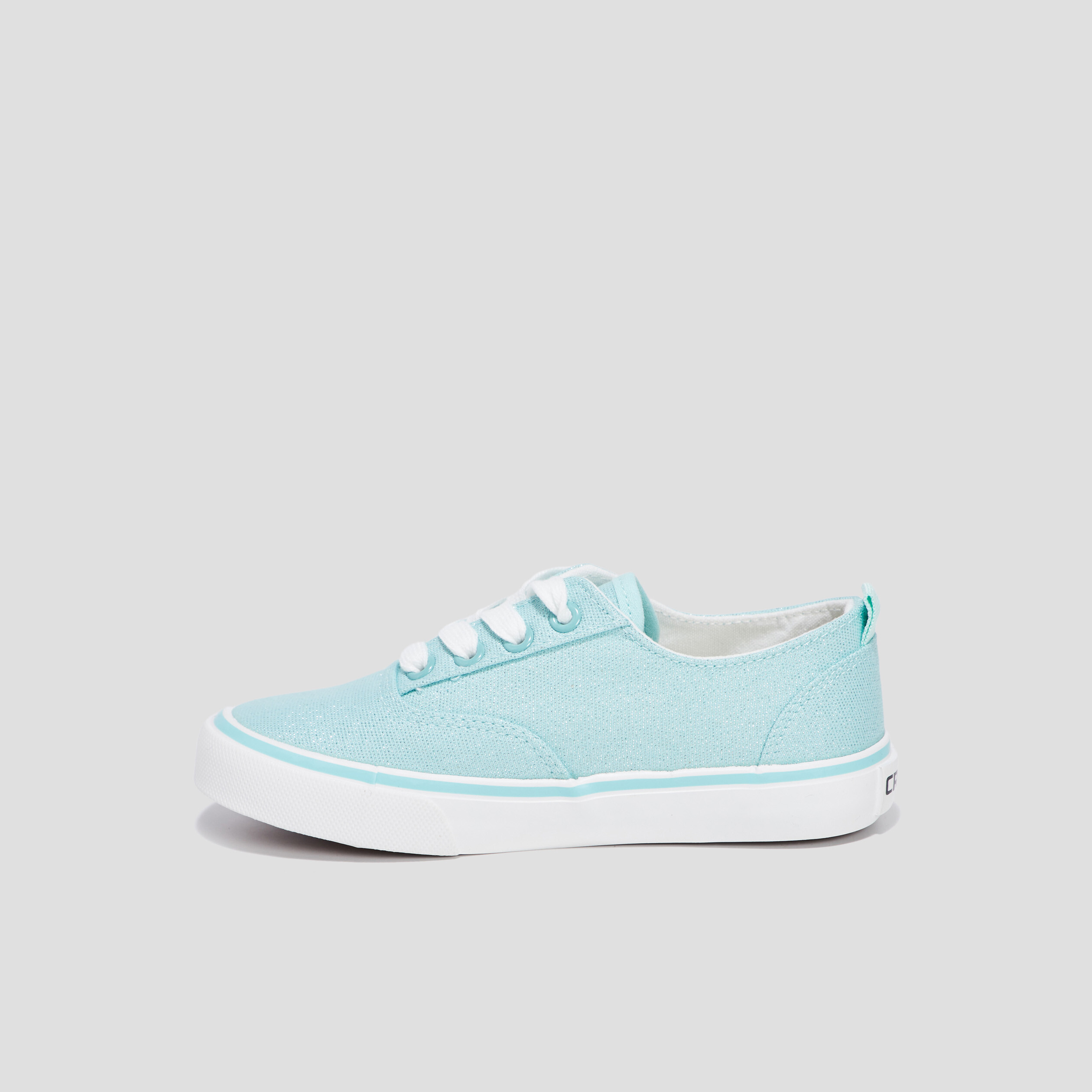 Tennis en toile à lacets Creeks bleu turquoise fille | La Halle