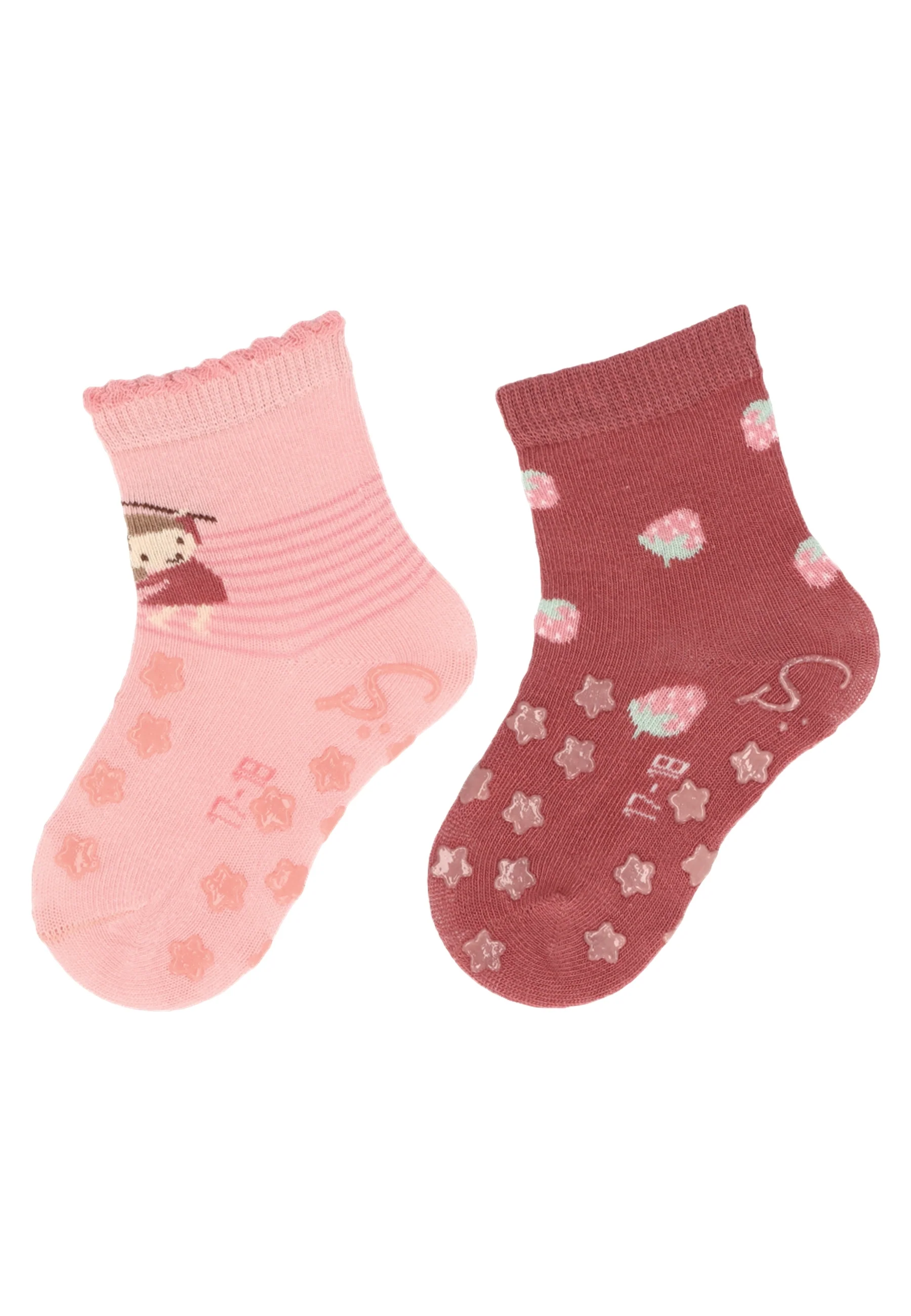 ABS Krabbelsocken im 2er Pack mit Motiv Kind