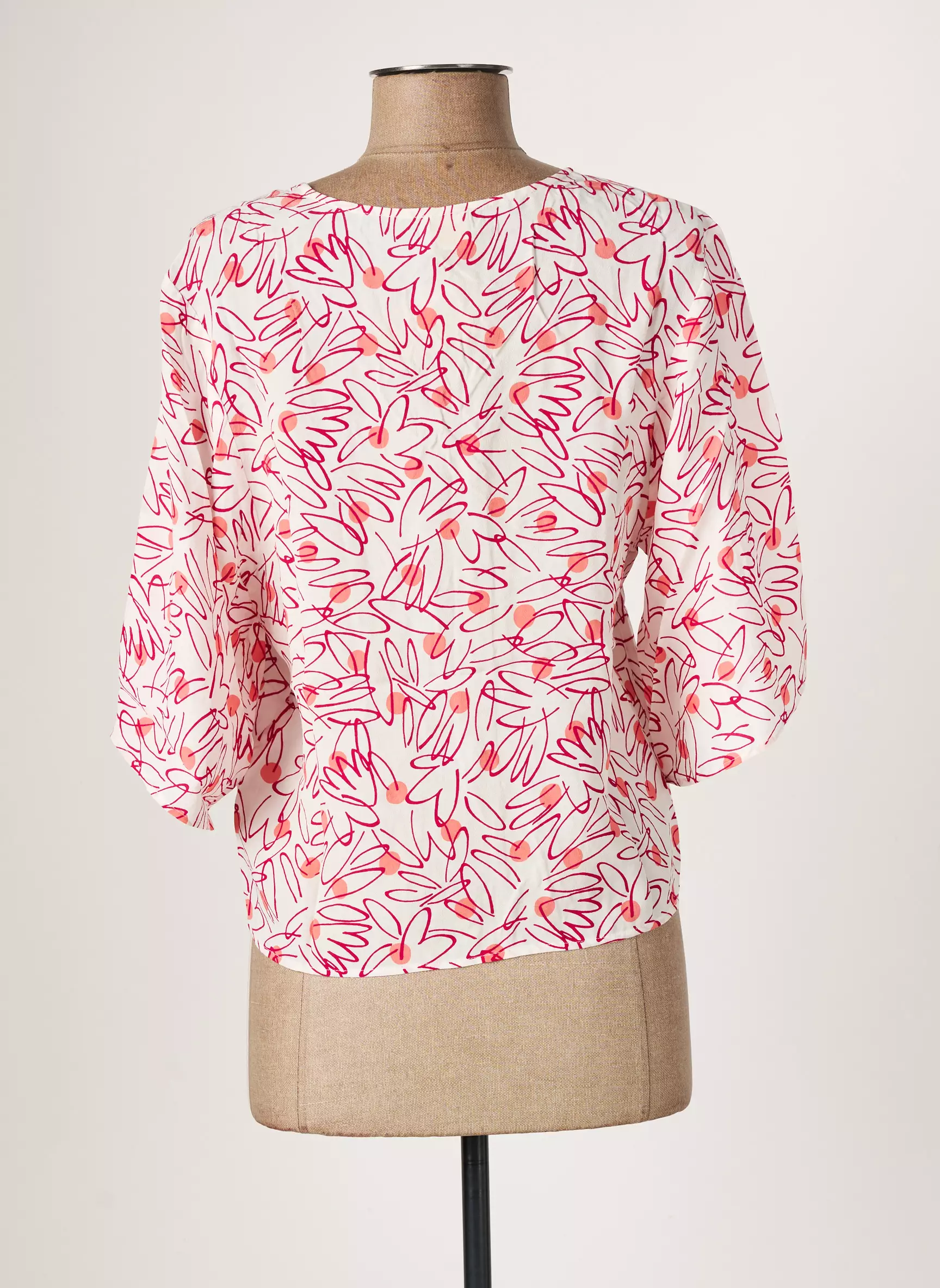 Des Petits Hauts Chemisiers Femme couleur blanc