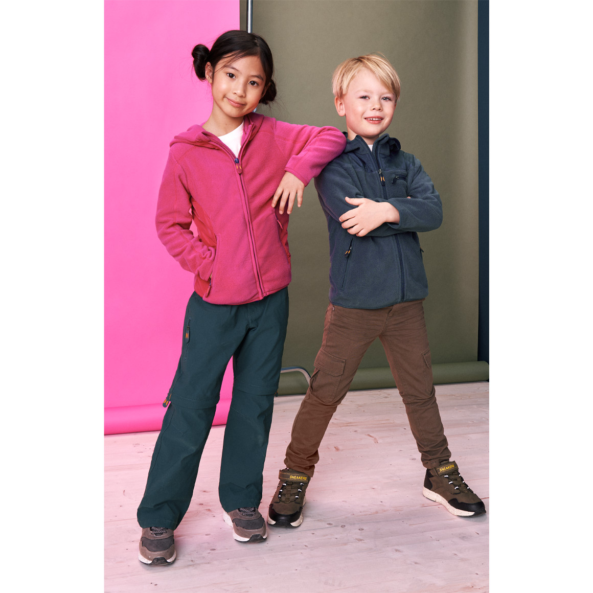 Kinder Trekking-Jacke aus Fleece
