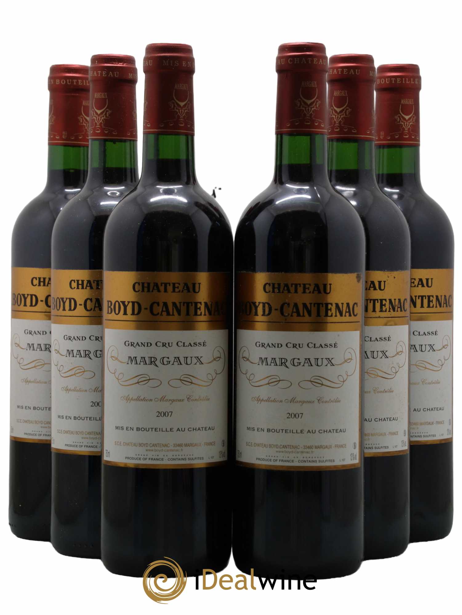 Château Boyd Cantenac 3ème Grand Cru Classé  2007 - Lot de 6 Bouteilles