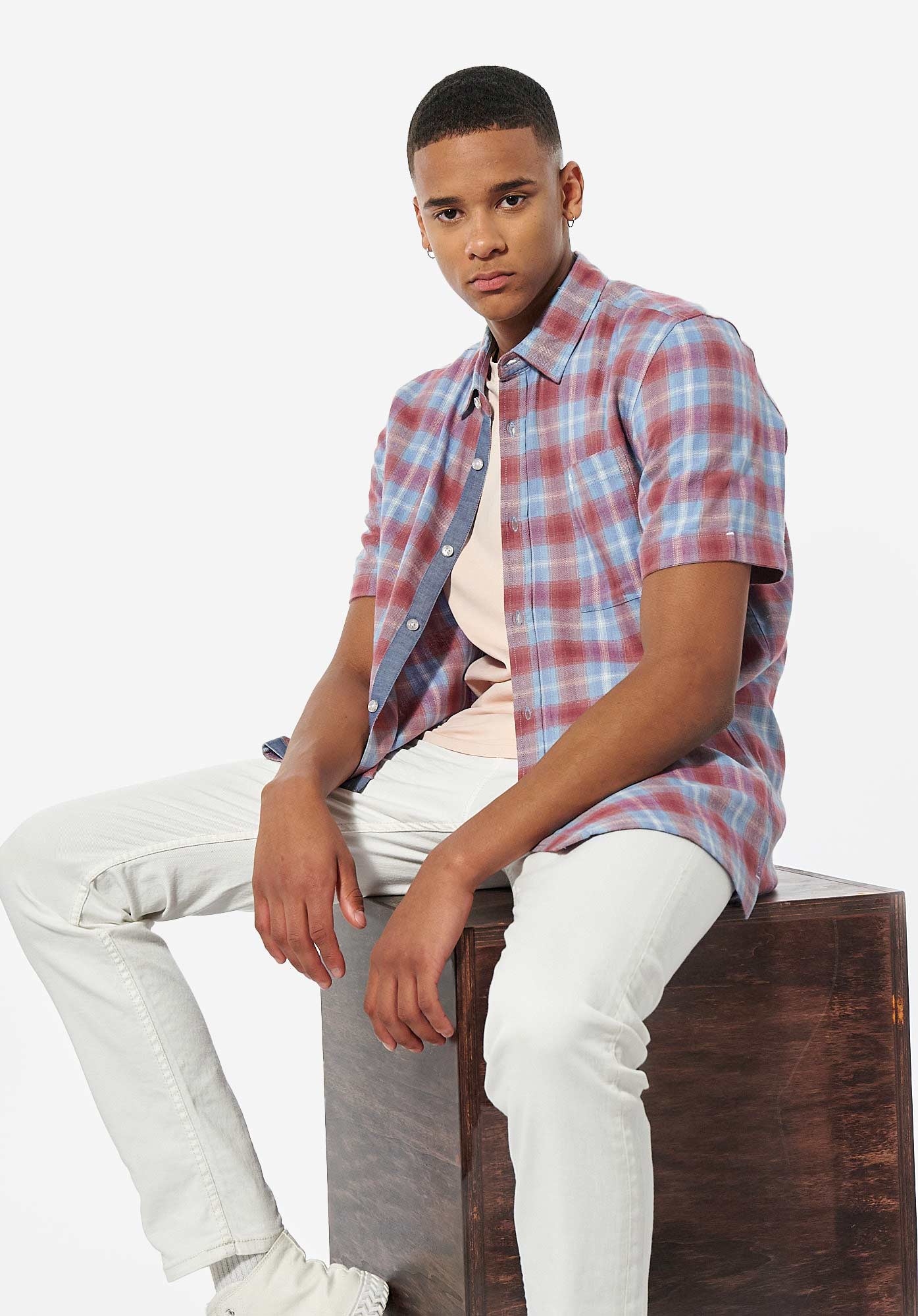 NAEL   Chemise à carreaux Homme