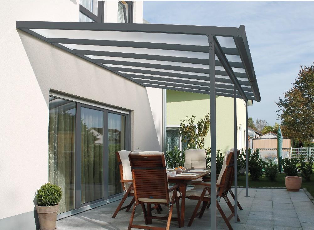 Gutta Terrassendach Bausatz Typ F (Anthrazit) 5460 x 4060 mm