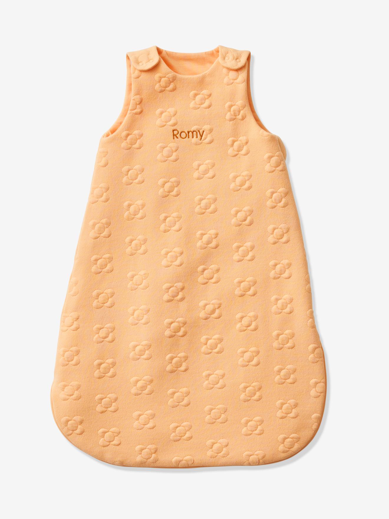 Vertbaudet Baby Sommerschlafsack JACQUARD personalisierbar Oeko-Tex - pistaziengrün regenbogen