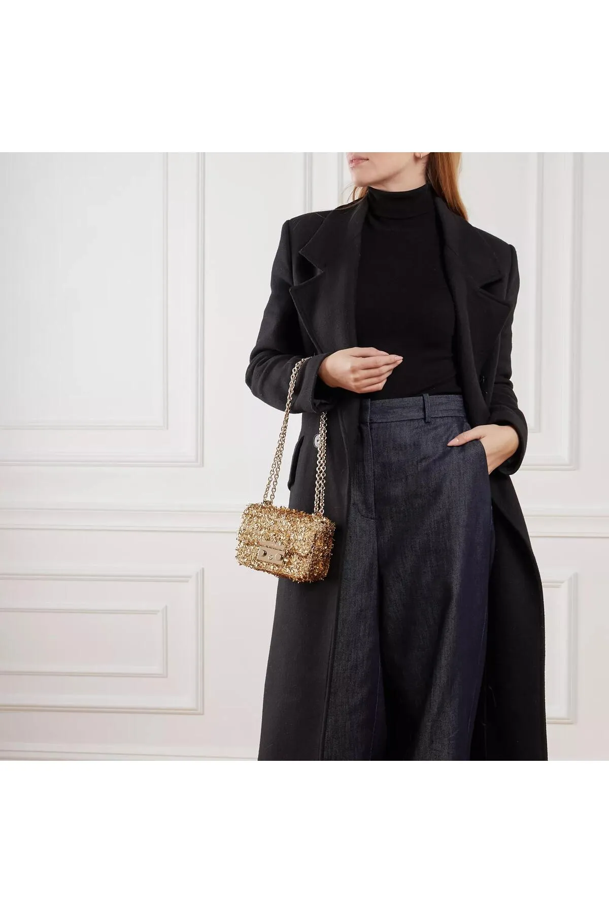 FURLA  Metropolis Mini-Umhängetasche, Farbe Gold