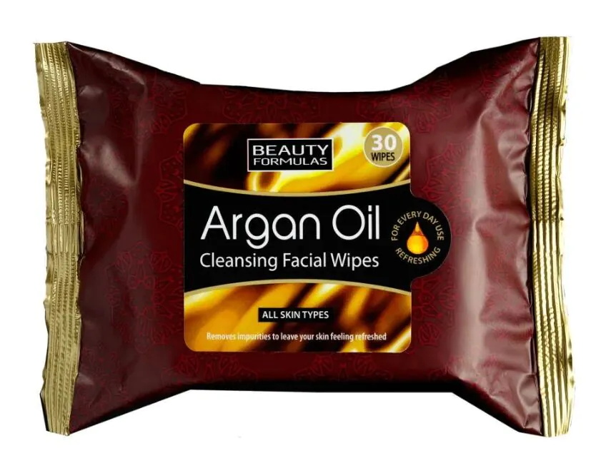 „Beauty Formulas“ valomosios servetėlės su argano aliejumi