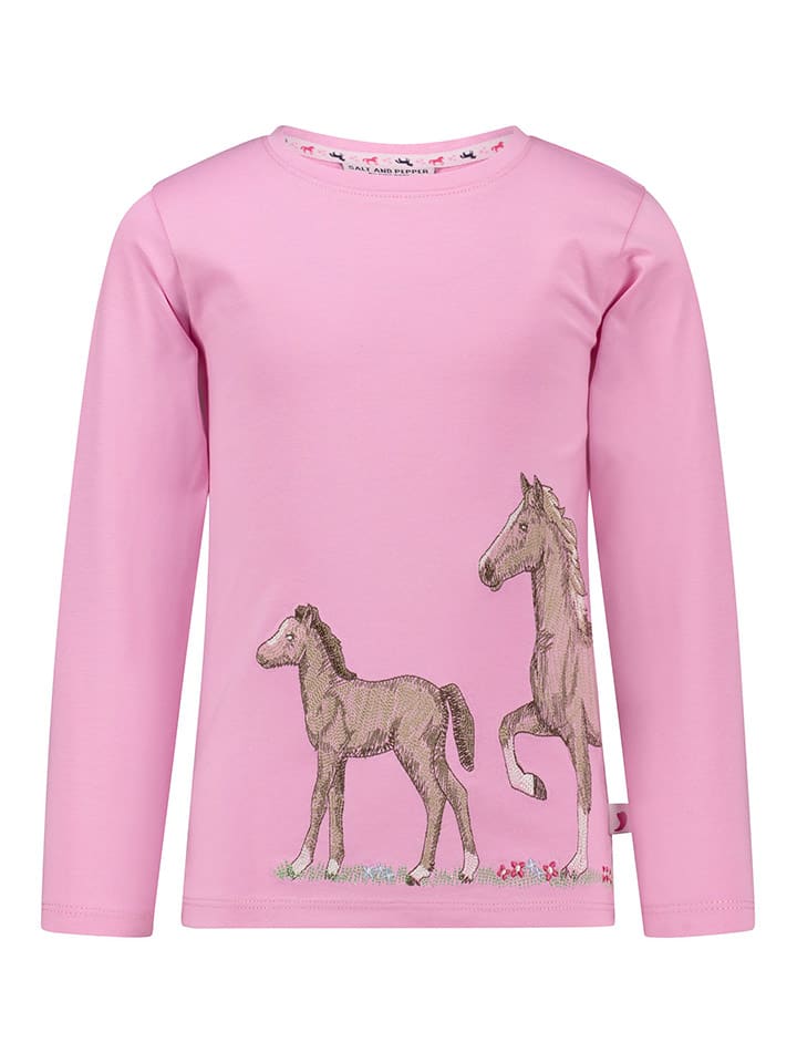 Salt and Pepper Longsleeve in Pink günstig kaufen