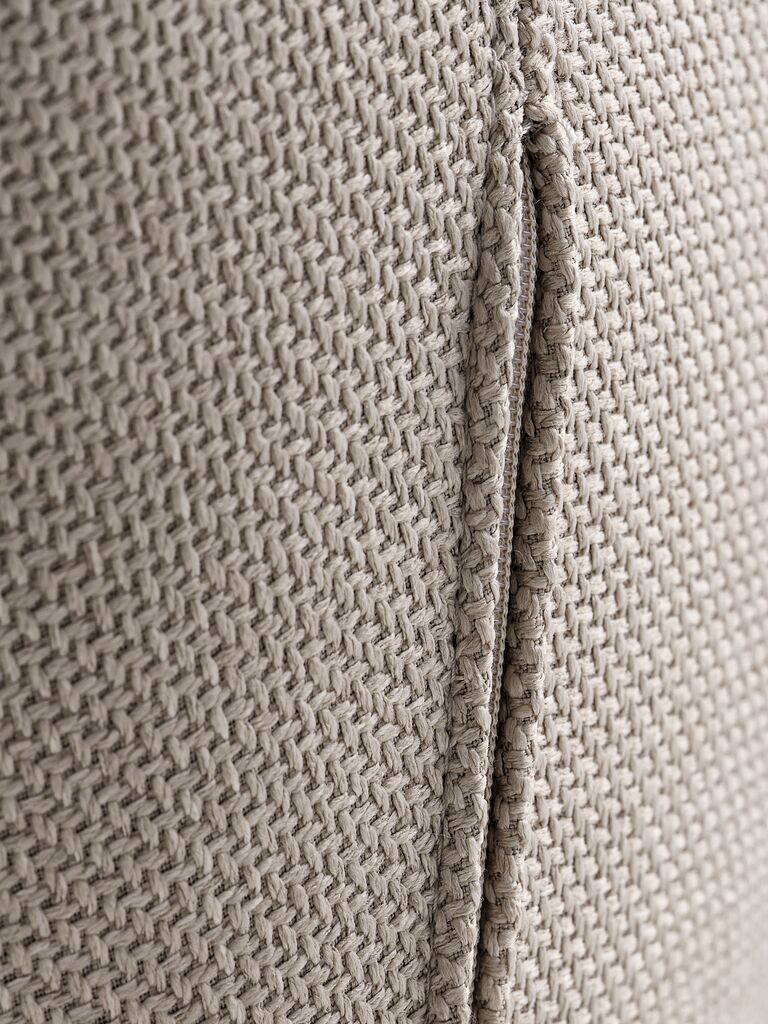 Chaise de salle à manger ADSLEV, tissu beige/couleur chêne