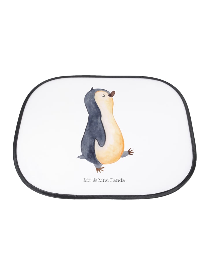 Mr. & Mrs. Panda Auto Sonnenschutz Pinguin marschieren ohne Spruch in Weiß günstig kaufen onesize